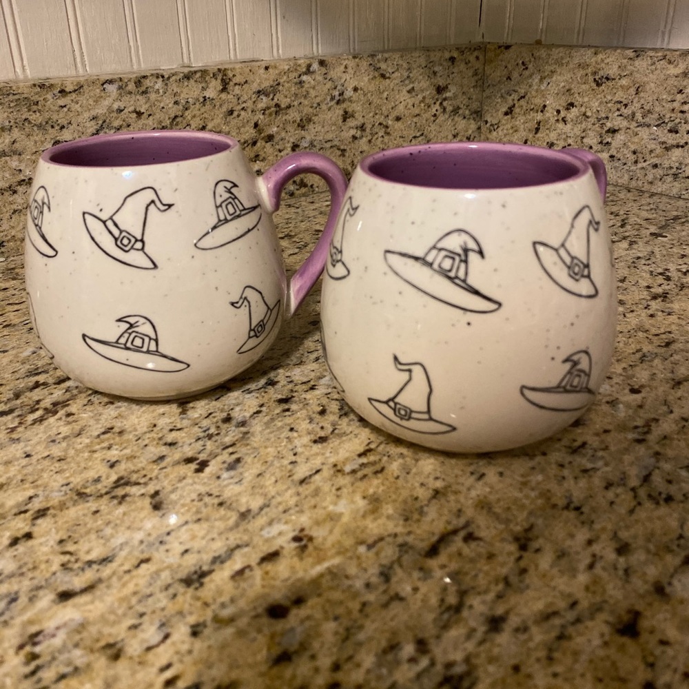 Set of Halloween coffee cups
